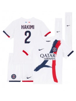 Otroški Nogometna dresi replika Paris Saint-Germain Achraf Hakimi #2 Gostujoči 2024-25 Kratek rokav (+ hlače)